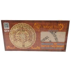Wood Trick Aztec Mayan Wall Calendar Mechanical 3D Puzzle Self Assembly Decor